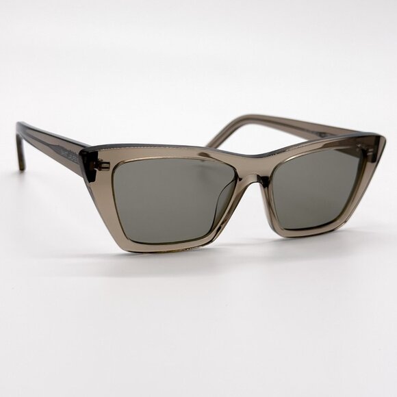 NEW SAINT LAURENT SL276 MICA 043 SUNGLASSES WOMEN BROWN SQUARE SL 276 MICA 043 - Picture 5 of 12